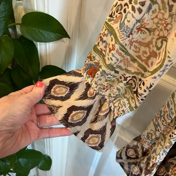 American Rag CIE paisley-printed sheer mini dress Women’s Size Medium - Picture 3 of 8